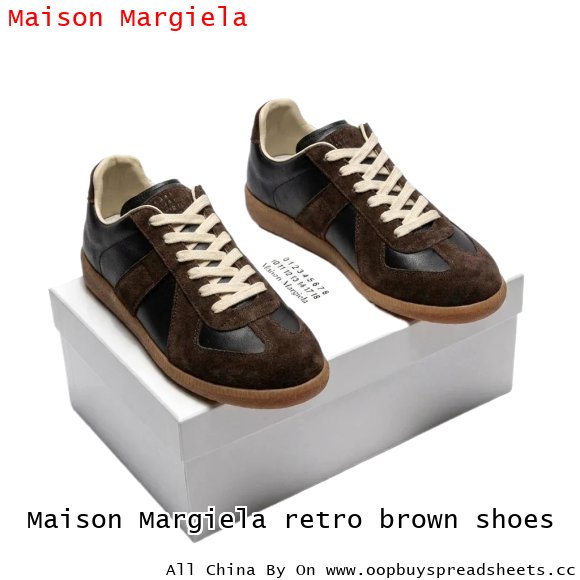Maison Margiela retro brown shoes