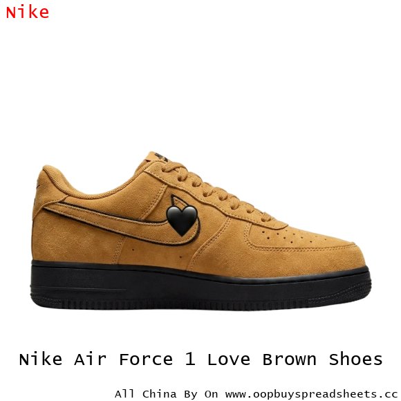 Nike Air Force 1 Love Brown Shoes