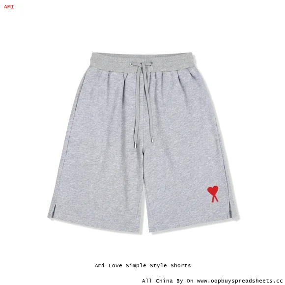 Ami Love Simple Style Shorts