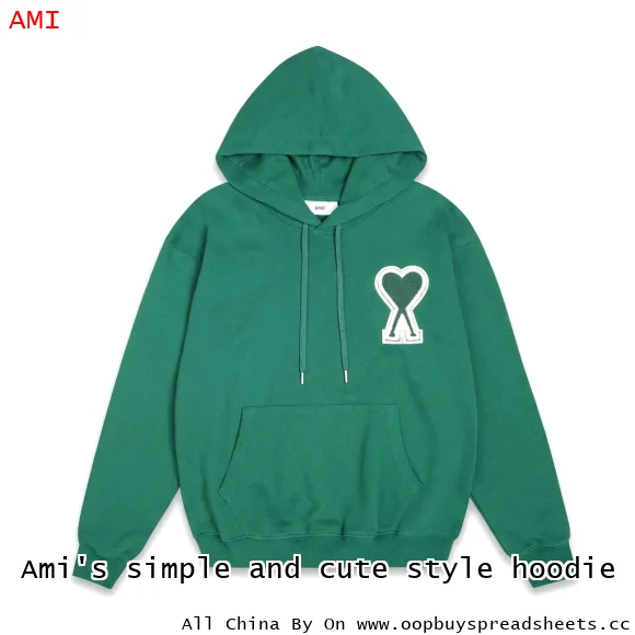 Ami's simple and cute style hoodie