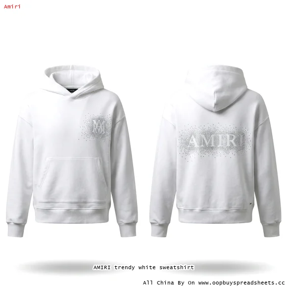 AMIRI trendy white sweatshirt