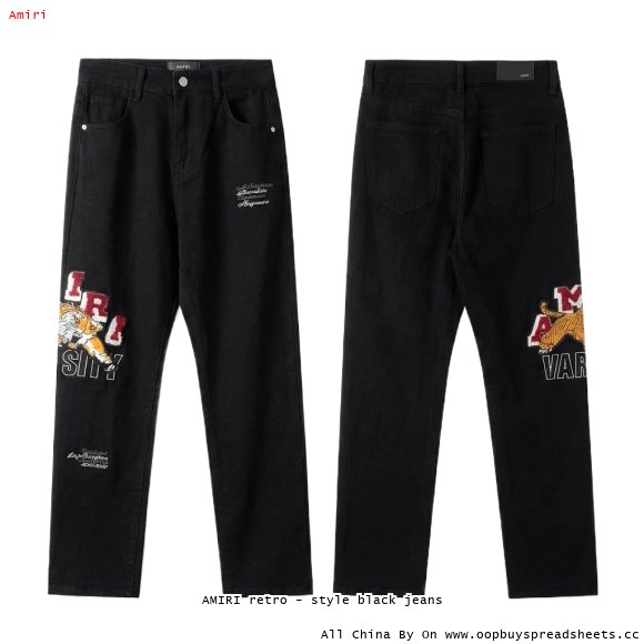 AMIRI retro - style black jeans