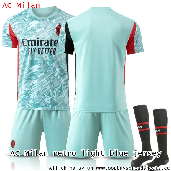 AC Milan retro light blue jersey