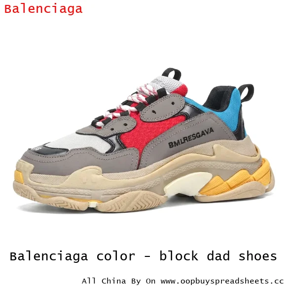 Balenciaga color - block dad shoes