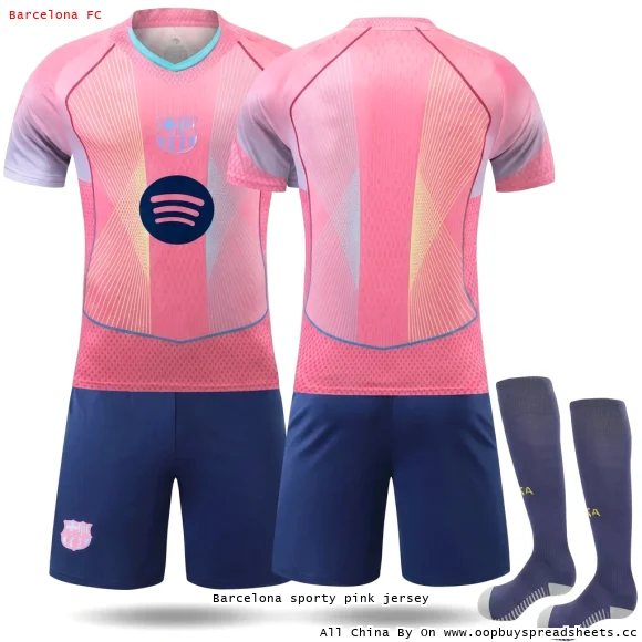 Barcelona sporty pink jersey