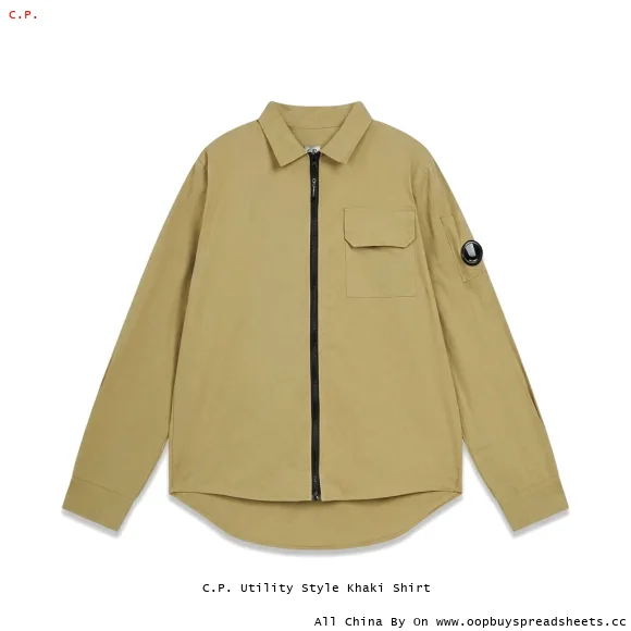 C.P. Utility Style Khaki Shirt