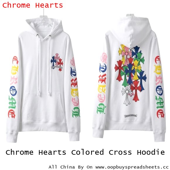 Chrome Hearts Colored Cross Hoodie