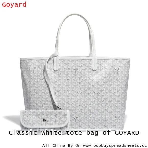 Classic white tote bag of GOYARD