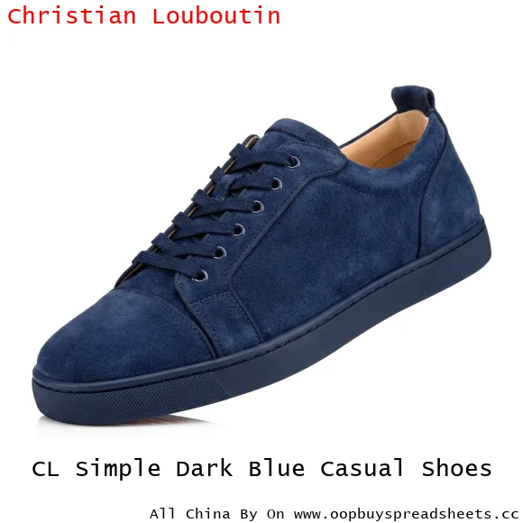 CL Simple Dark Blue Casual Shoes