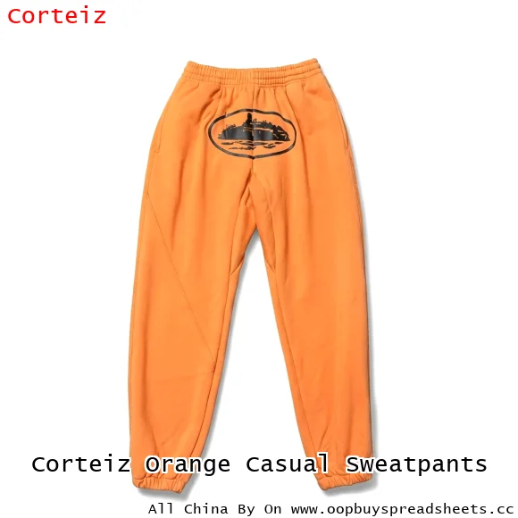 Corteiz Orange Casual Sweatpants