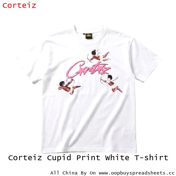 Corteiz Cupid Print White T-shirt