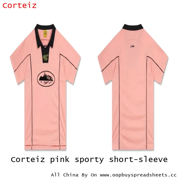 Corteiz pink sporty short-sleeve