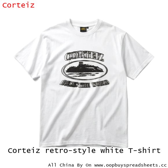 Corteiz retro-style white T-shirt