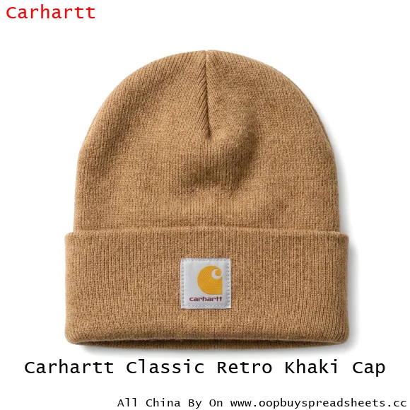 Carhartt Classic Retro Khaki Cap