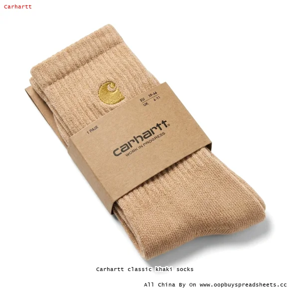 Carhartt classic khaki socks