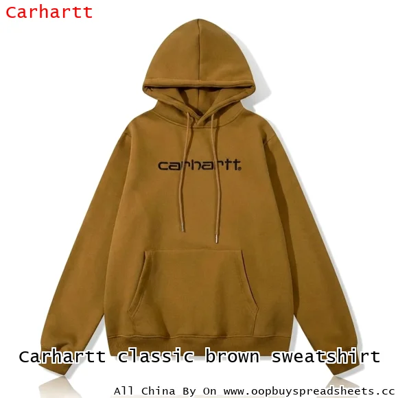 Carhartt classic brown sweatshirt