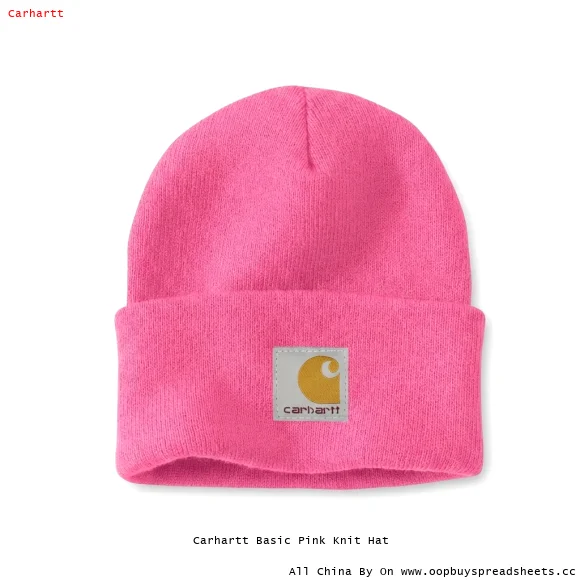 Carhartt Basic Pink Knit Hat