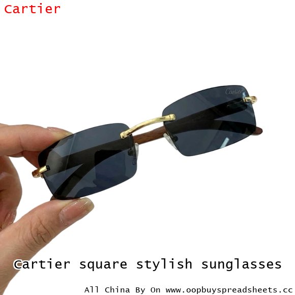 Cartier square stylish sunglasses