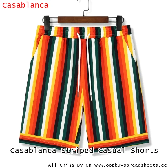 Casablanca Striped Casual Shorts
