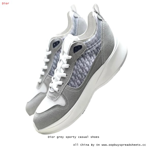 Dior grey sporty casual shoes