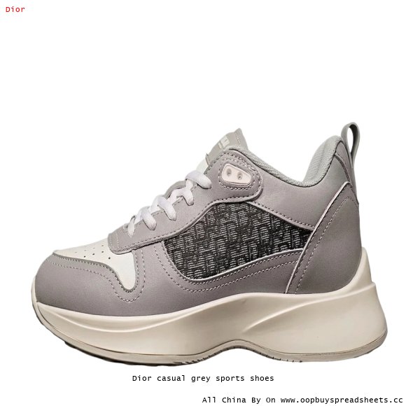 Dior casual grey sports shoes