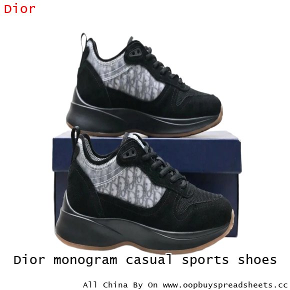 Dior monogram casual sports shoes