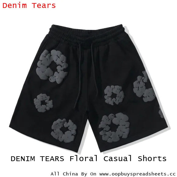 DENIM TEARS Floral Casual Shorts