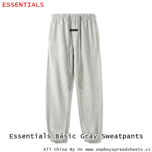 Essentials Basic Gray Sweatpants