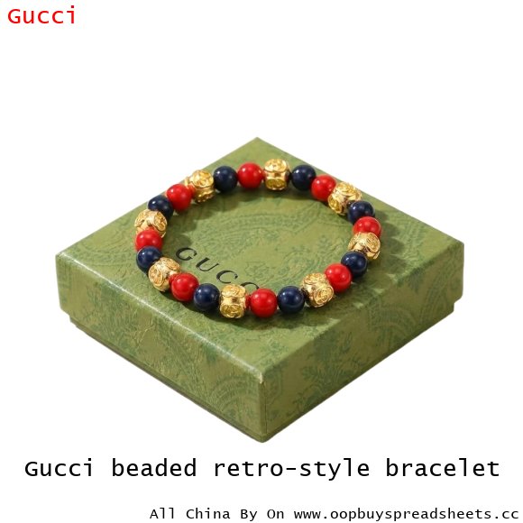 Gucci beaded retro-style bracelet
