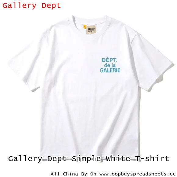 Gallery Dept Simple White T-shirt