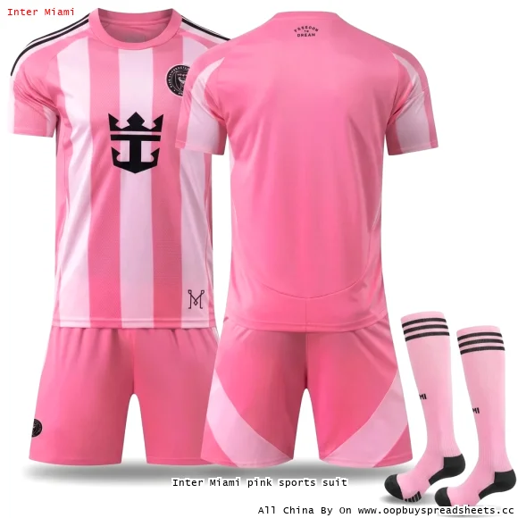 Inter Miami pink sports suit