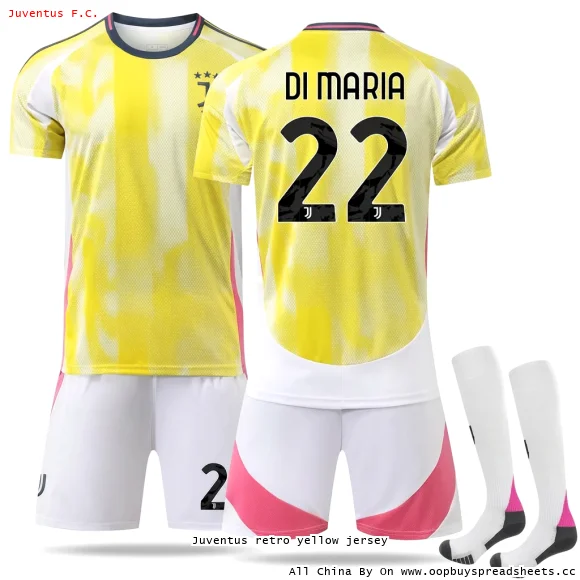 Juventus retro yellow jersey