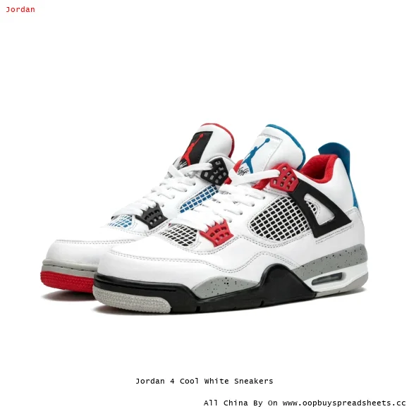 Jordan 4 Cool White Sneakers