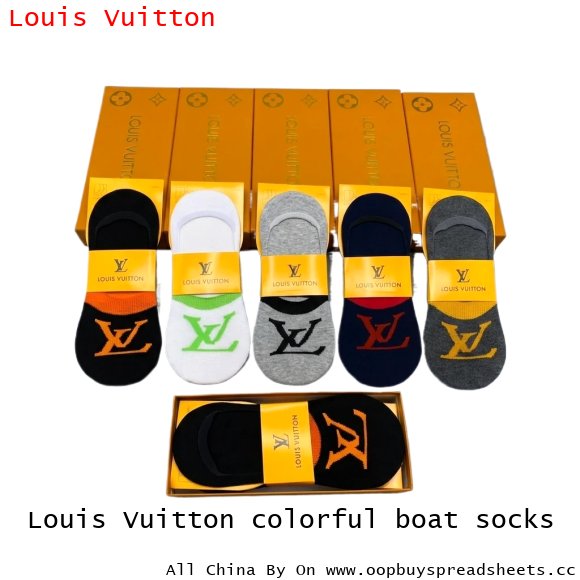 Louis Vuitton colorful boat socks
