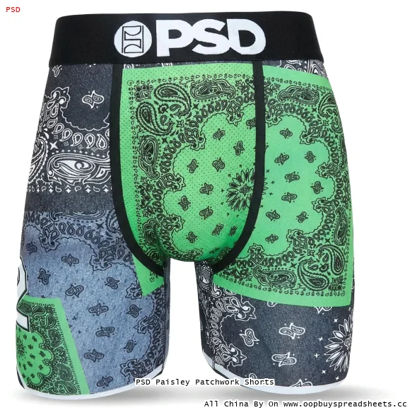 PSD Paisley Patchwork Shorts