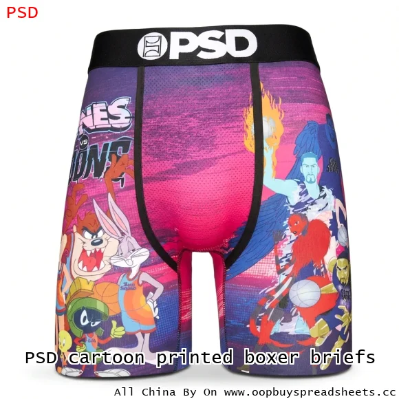 PSD cartoon printed boxer briefs