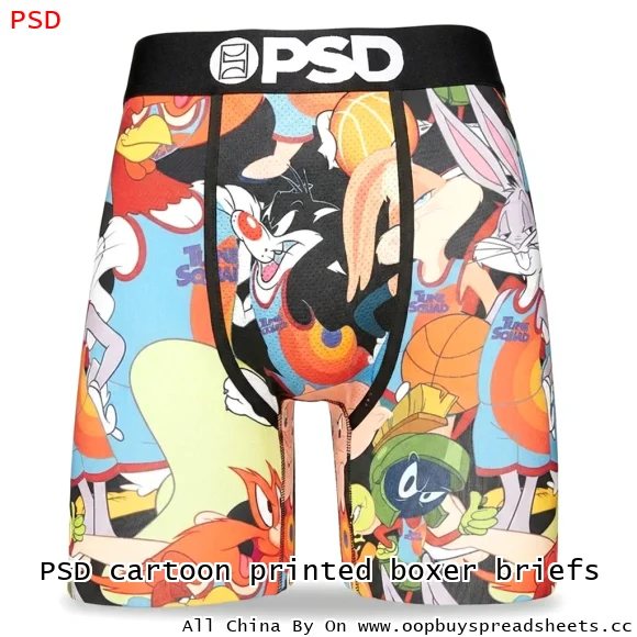 PSD cartoon printed boxer briefs