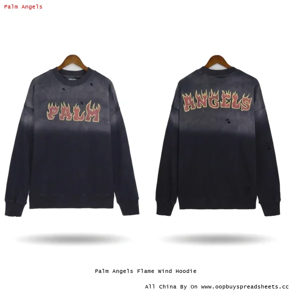 Palm Angels Flame Wind Hoodie