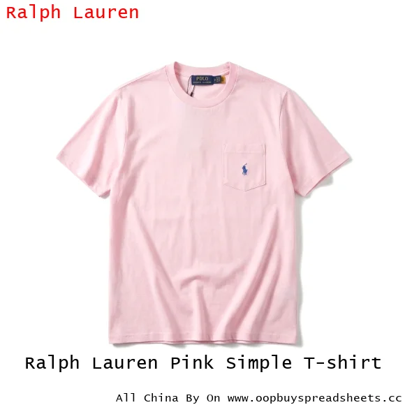 Ralph Lauren Pink Simple T-shirt