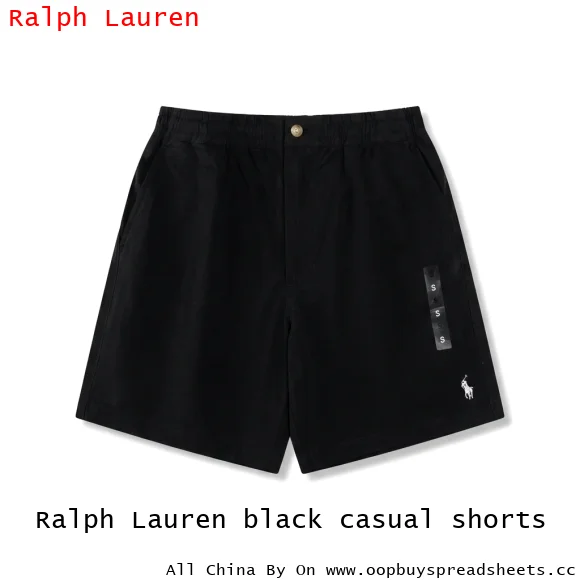 Ralph Lauren black casual shorts