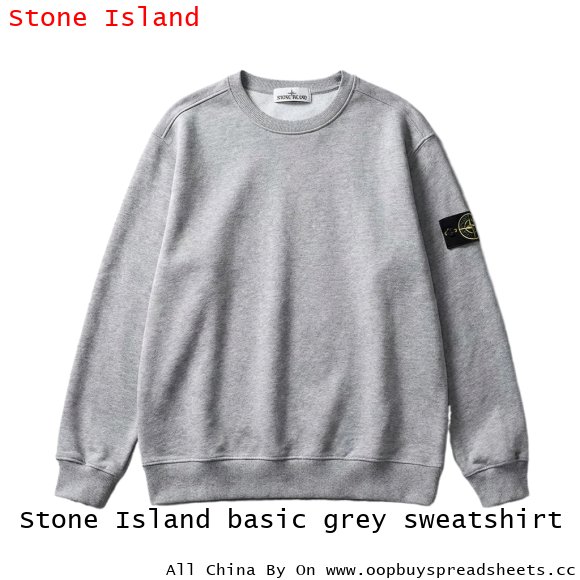 Stone Island basic grey sweatshirt