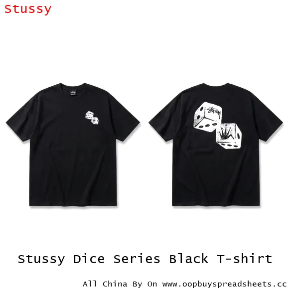 Stussy Dice Series Black T-shirt