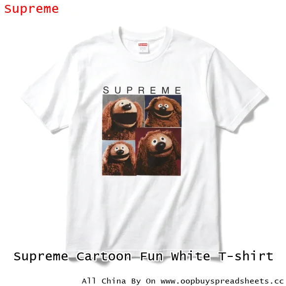 Supreme Cartoon Fun White T-shirt