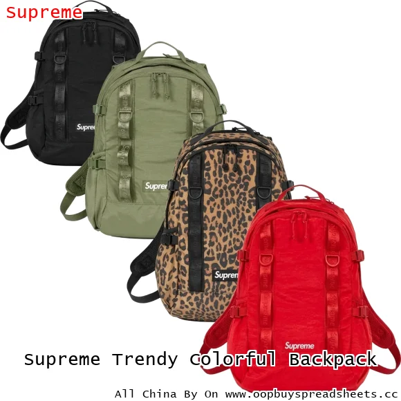 Supreme Trendy Colorful Backpack
