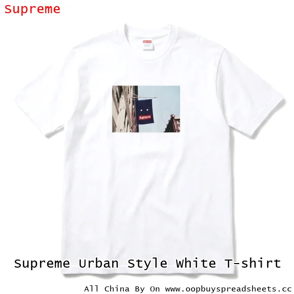 Supreme Urban Style White T-shirt