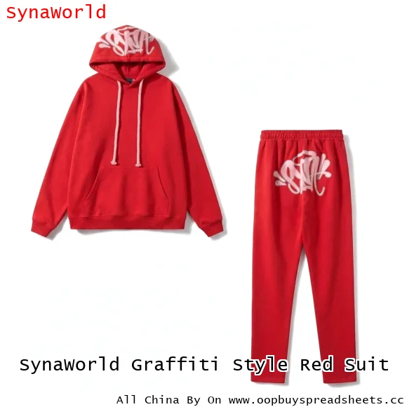 SynaWorld Graffiti Style Red Suit