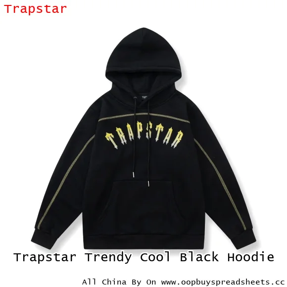 Trapstar Trendy Cool Black Hoodie