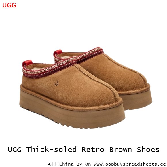 UGG Thick-soled Retro Brown Shoes