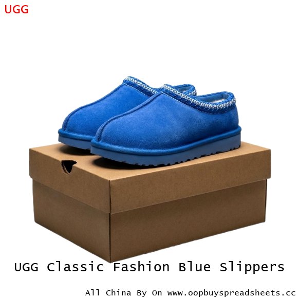 UGG Classic Fashion Blue Slippers