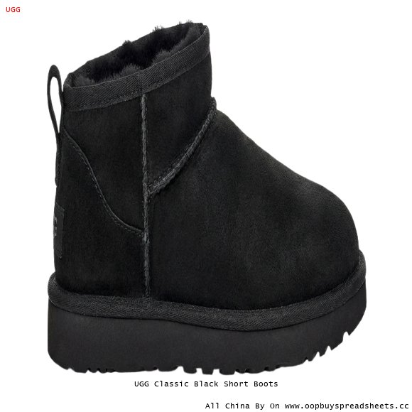 UGG Classic Black Short Boots
